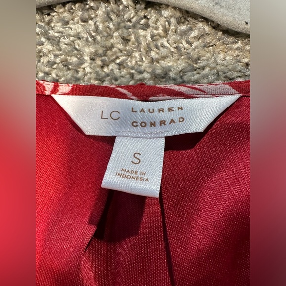 NWOT LC Lauren Conrad Peplum Waist Faux-Wrap Dress Size Small - Picture 6 of 8